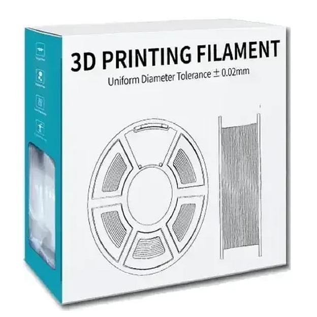 Филамент NVPRINT PLA Matte Grey для 3D печати диаметр 1.75мм длина 330 метров масса 1 кг фото 1