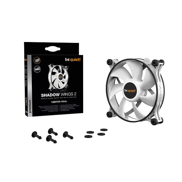 Вентилятор для компьютерного корпуса Bequiet! Shadow Wings 2 120mm PWM White BL089 фото 3