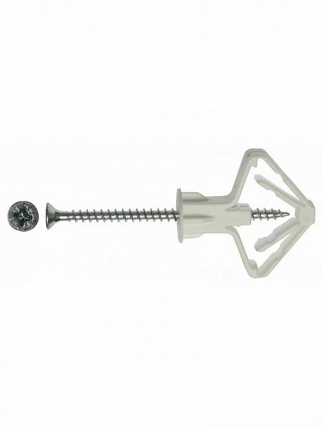 Дюбель «бабочка» DFDB для гипсокартона (с шурупом) ОПТ фото 1