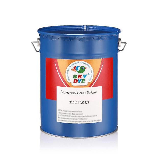 Эмаль ХВ 125 серебристая ГОСТ 10144-74 опт фото 1