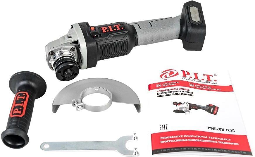 Углошлифовальная машина P.I.T. PWS20H-125A 7000об/мин рез.шпин.:M14 d=125мм фото 2