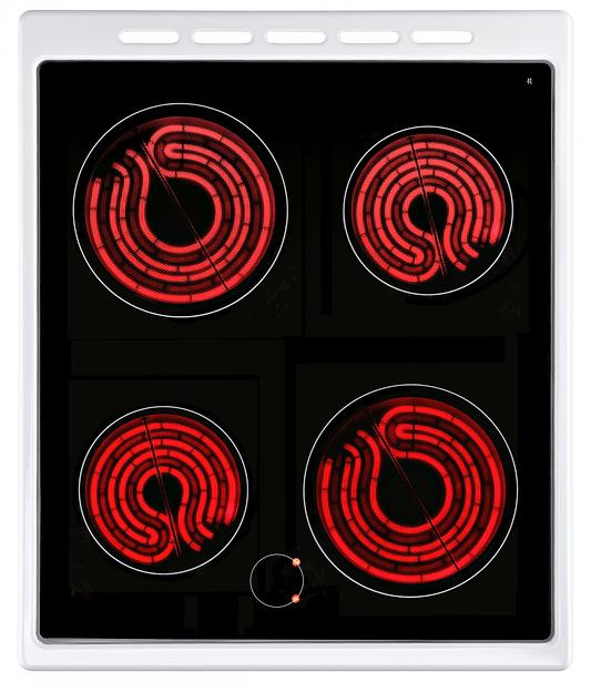 Плита Электрическая Weissgauff WES Е2V16 WE белый фото 4