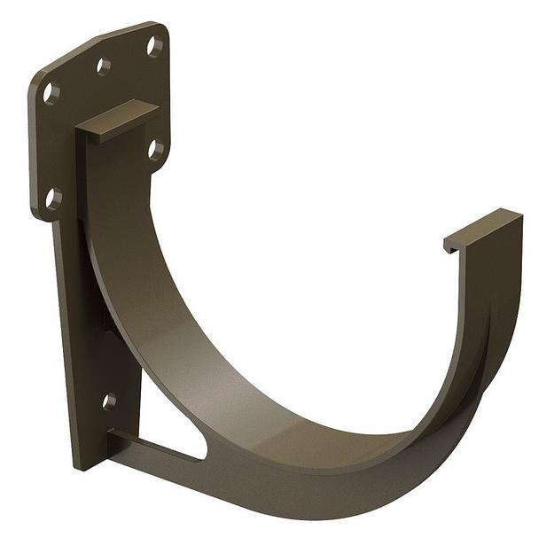 Кронштейн желоба ПВХ Grand Line стандарт шоколадный, коричневый, графит фото 1