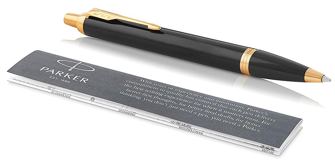 Ручка шариков. Parker IM Core K321 (CW1931666) Black GT M син. черн. подар.кор. фото 3