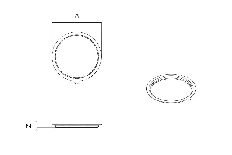 Крышка пластиковая для соусницы КР 51 фото 1