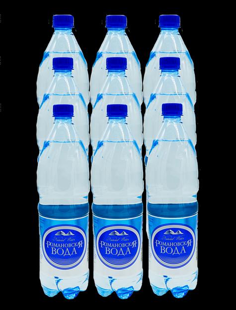 Вода питьевая «Романовская вода» 1 литр ОПТ  фото 2