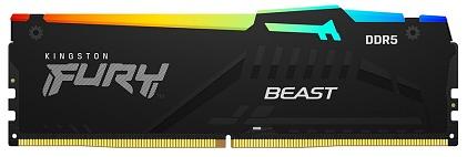 Оперативная память Kingston 32GB 5600MT/s DDR5 CL40 DIMM FURY Beast RGB фото 1