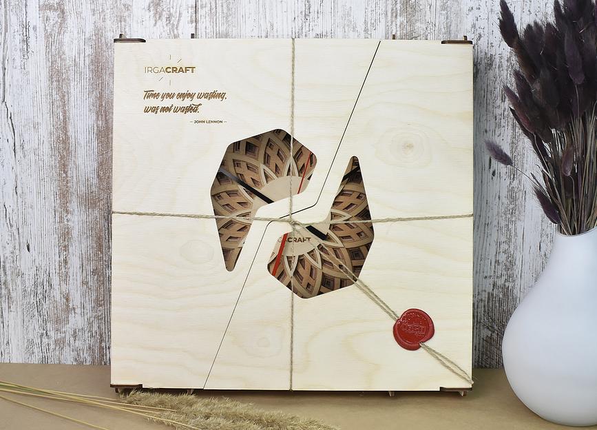 Часы настенные из дерева «Мандала», опт фото 2