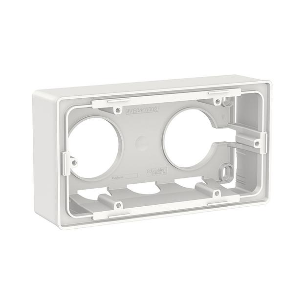 Коробка SE NU800418 Unica New для открытой установки двухпостовая белый NU800418 фото 1