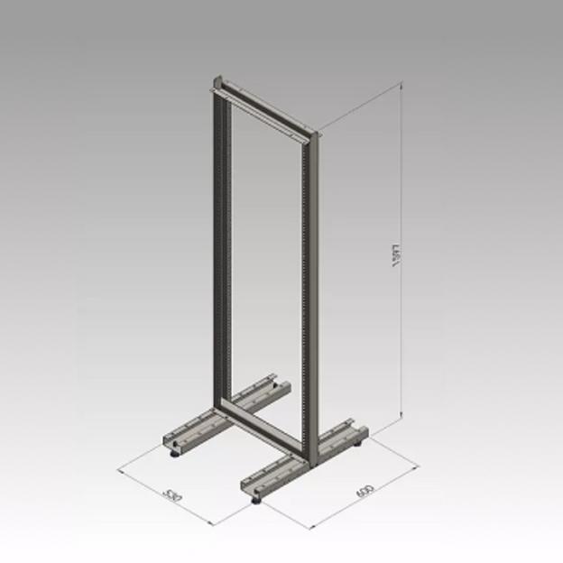 Стойка монтажная однорамная 33U (1600х530х600мм) фото 7
