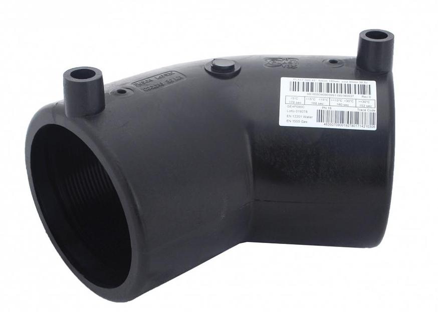 Отвод электросварной 110 мм ПЭ100 SDR11 (45градусов) фото 1