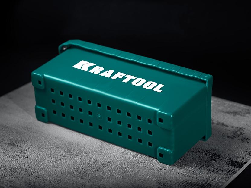 KRAFTOOL 280х115 мм (6шт) - 480х130 мм (6шт), набор нержавеющих гребенок со сменной 2к ручкой, в пластиковом кейсе (33268-H12) фото 7