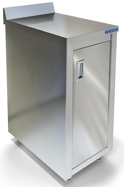 Стол-тумба с бортом задняя стенка оцинкованная сталь СПС-224/707 (700x700x850 мм) фото 1