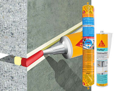 Полиуретановый герметик Sikaflex Constuction серый фото 3