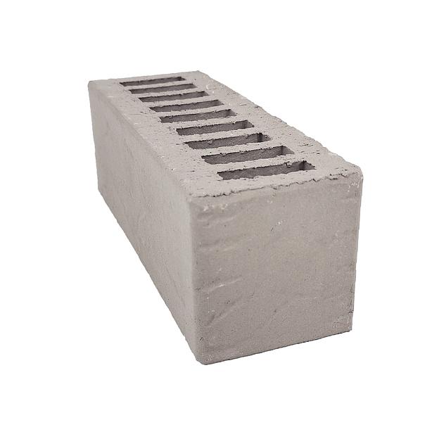 Облицовочный кирпич «Серебро» с накатом «Кора дерева» пустотелый ЕВРО фото 2