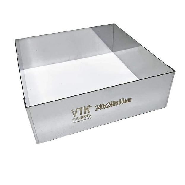 Форма для выпечки и заморозки Квадрат 240х240 мм высота 80 мм  фото 2