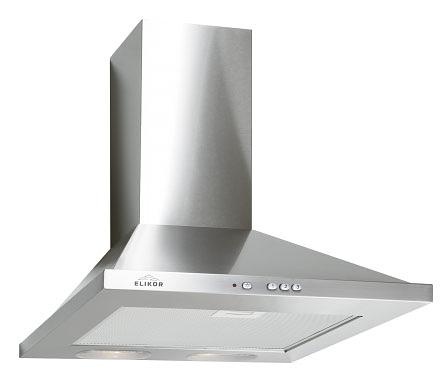 Вытяжка каминная Elikor Оптима 50Н-400-К3Л нержавеющая сталь управление: кнопочное (1 мотор) фото 1