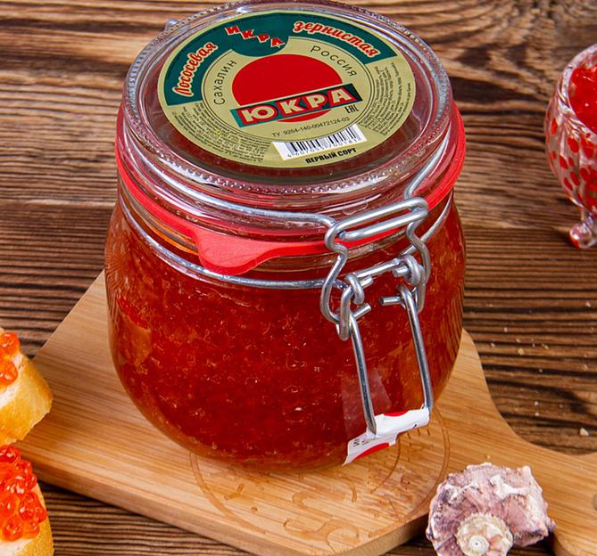 Икра лососевая зернистая баночная 500 г ОПТ фото 2