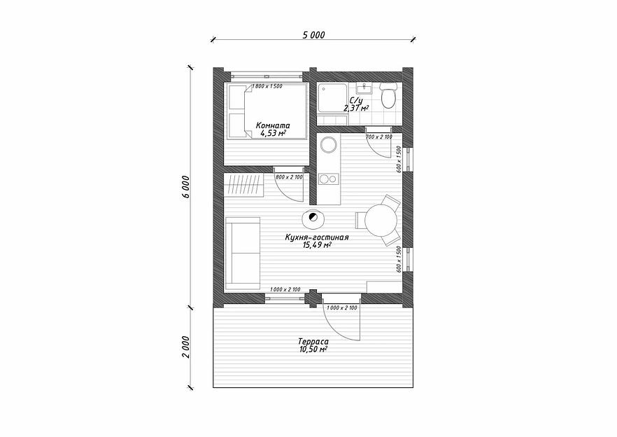 Строительство модульного дома по проекту «Dacha free» фото 3