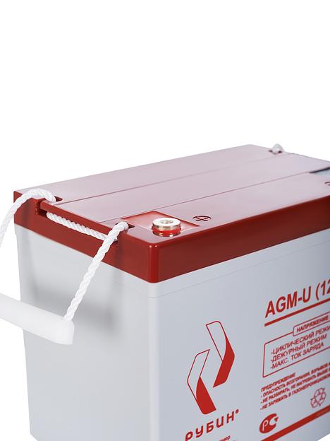 Аккумуляторная батарея Рубин 12V 75Ah AGM 22.5 кг опт фото 5