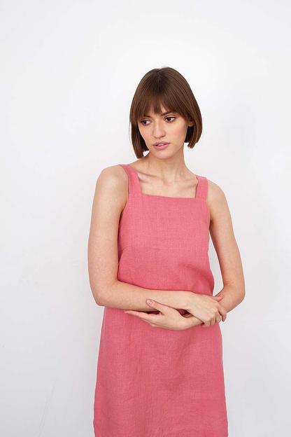 Сарафан короткий D010_ROSE/Розовый фото 4
