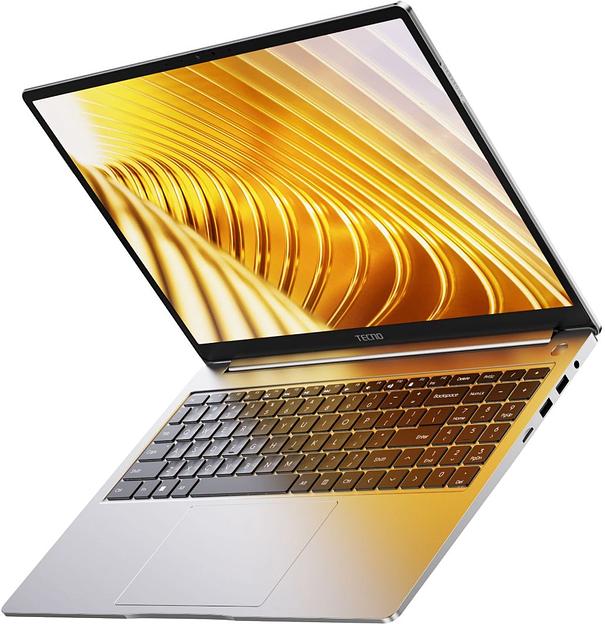 Ноутбук Tecno MegaBook T16MA Pro Core Ultra 7 155H 16Gb SSD1Tb Intel Arc 16" IPS WQXGA (2560x1600) Windows 11 Home grey WiFi BT Cam (71003300452) фото 2