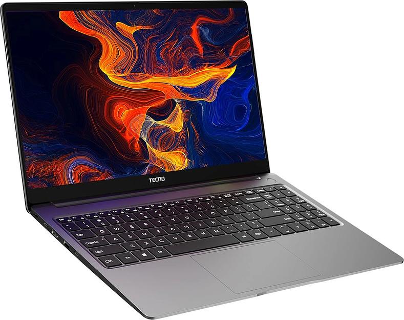 Ноутбук Tecno MegaBook T1 Ryzen 5 5500U 16Gb SSD512Gb AMD Radeon 15.6" IPS FHD (1920x1080) noOS 64 grey WiFi BT Cam 6060mAh (T15DA-2EG0) фото 2