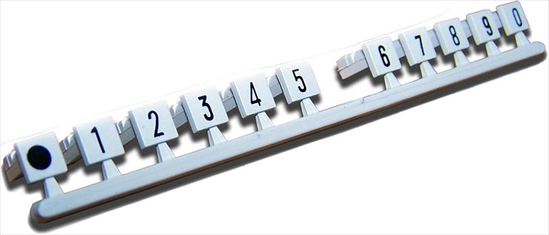 Комплект вставок Комплект вставок с цифрами (1...0), серый (TWT-LSA-M-01) фото 1