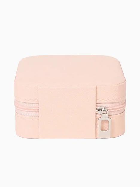 Дорожная шкатулка-футляр для ювелирных изделий (розовый) ОПТ фото 2