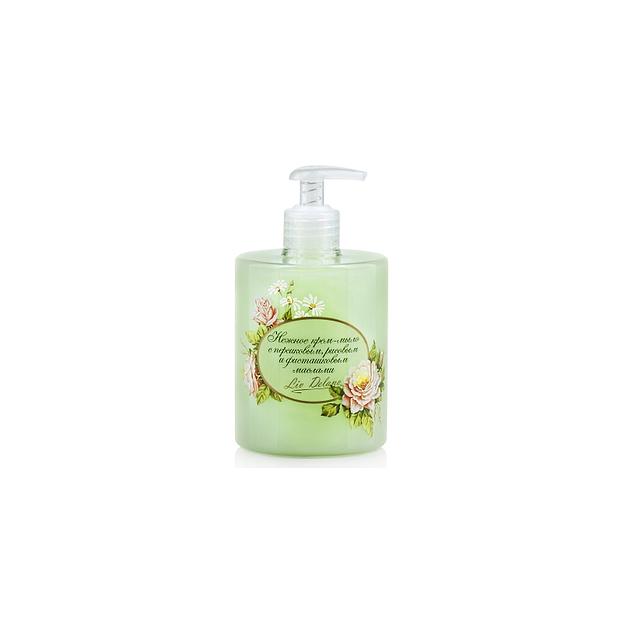 Liv delano нежное крем-мыло с персик/рисовым/фисташк маслами 500г фото 1