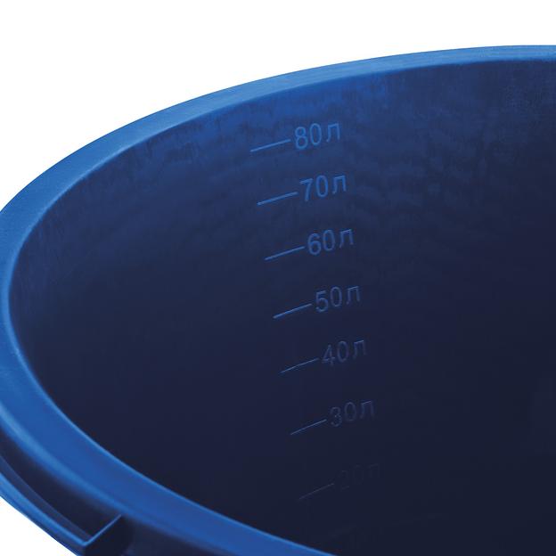 ЗУБР 90 л, первичный высокопрочный пластик, усиленный круглый строительный таз (06094-90) фото 5