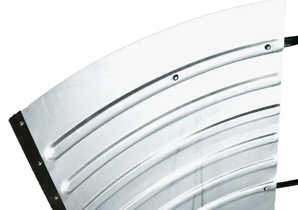 Движок оцинкованный формованный большой 750х600 мм с металлической планкой, арт.СНЕГ-04.23 ОПТ фото 2