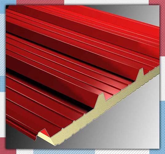 Сэндвич-панель Teplant кровельная с минеральной ватой 50 мм фото 1