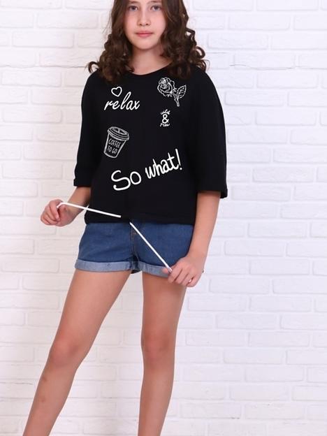 Футболка «Релакс» чёрная опт фото 5