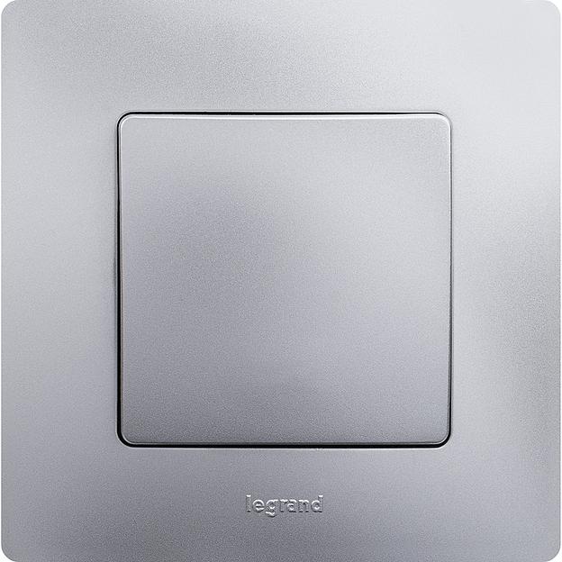 Выключатель одноклавишный, автоматические клеммы, Etika, 10AX, 250В~, алюминий Legrand 672401 фото 6