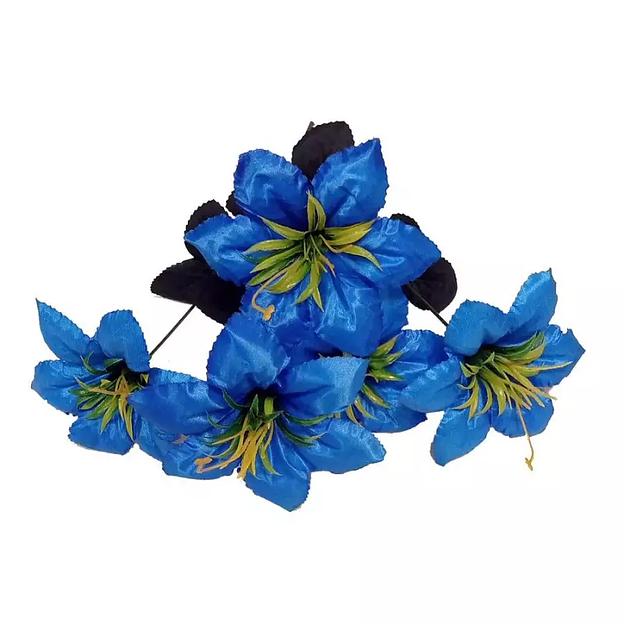 Букет с клематисами 5 голов 38см 432-708 фото 1