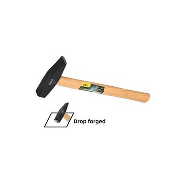 Слесарный молоток Deli DL442300 300 гр, деревянная рукоять фото 1