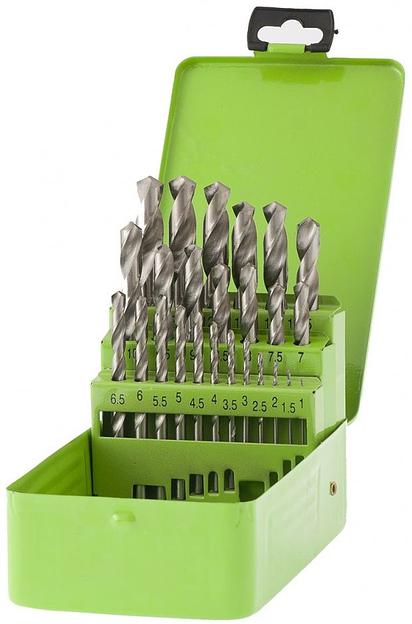 Набор сверл Сибртех 72379 по металлу (25пред.) для дрелей/перфораторов фото 2