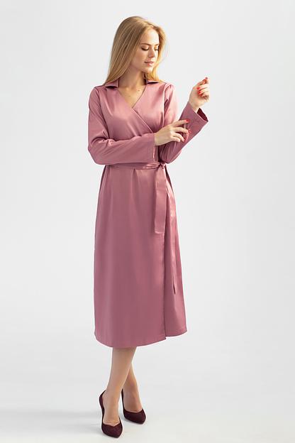 Платье «Голди» цвет пыльная роза ОПТ фото 1