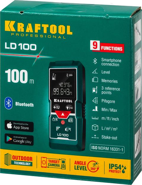KRAFTOOL LD-100, 100 м, лазерный дальномер (34765) фото 7