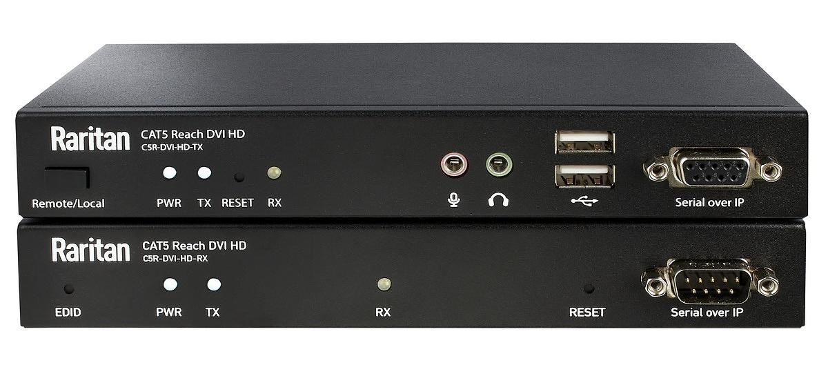 Устройство C5R-DVI-HD, подключение удаленной DVI/USB/IR/Audio консоли пользователя к компьютеру или KVM фото 1