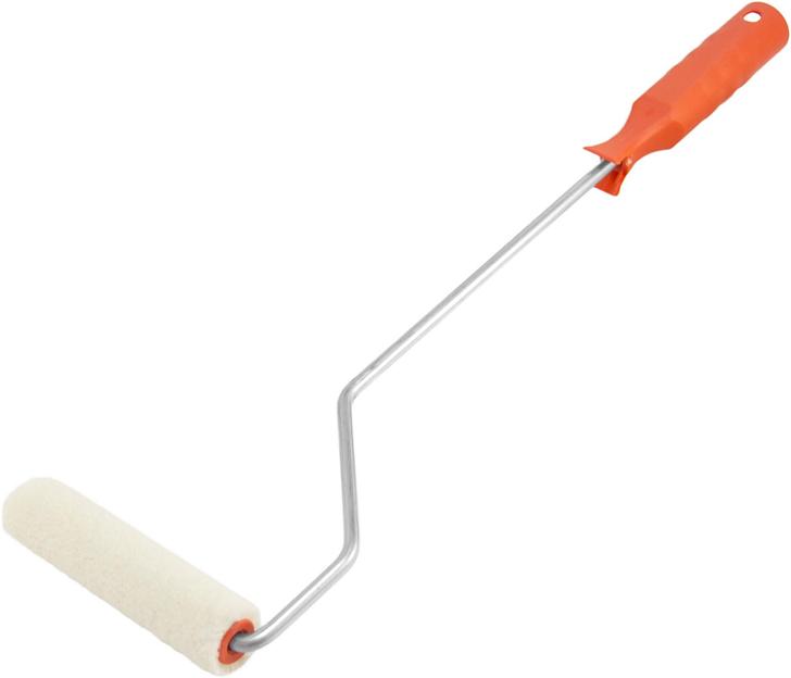 Валик mini DECOR велюр 100 мм, d 15 мм, бюгель 6 мм, ворс 5 мм, удлиненная ручка фото 1