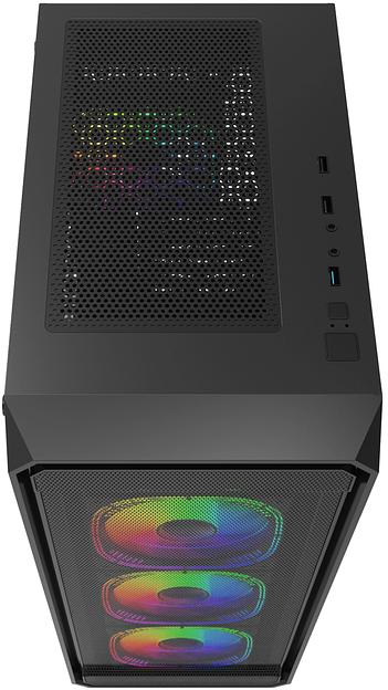 Корпус Bloody BD-CC114F черный без БП ATX 4x120mm 1xUSB2.0 1xUSB3.0 audio bott PSU фото 5