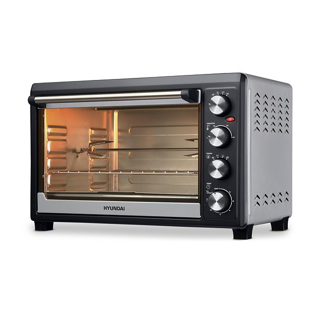 Мини-печь Hyundai MIO-HY076 45л. 2000Вт серебристый/черный фото 6