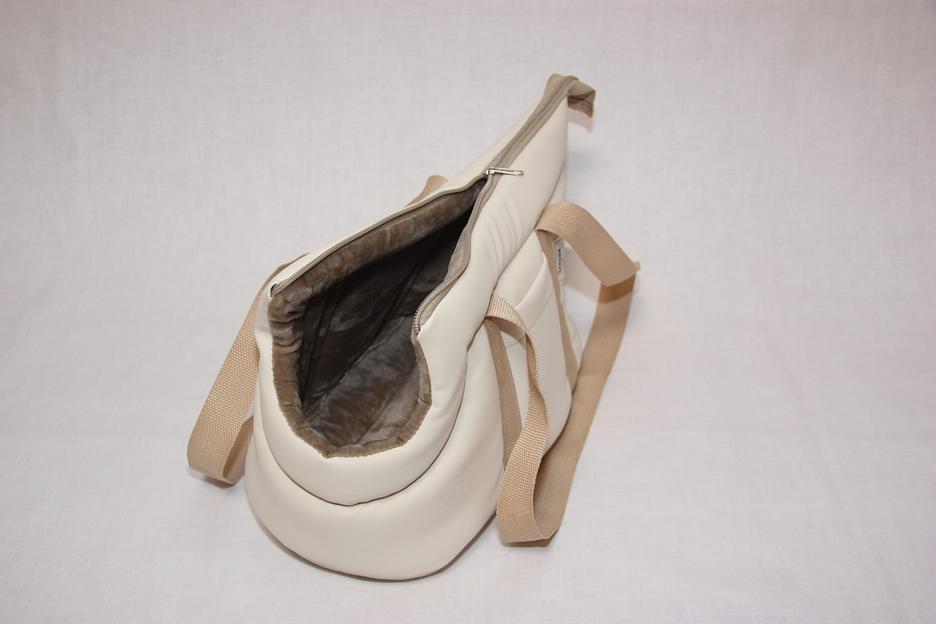 Сумка-переноска Пери (эко-кожа) №3 Крем-брюле для домашнего питомца ОПТ фото 3