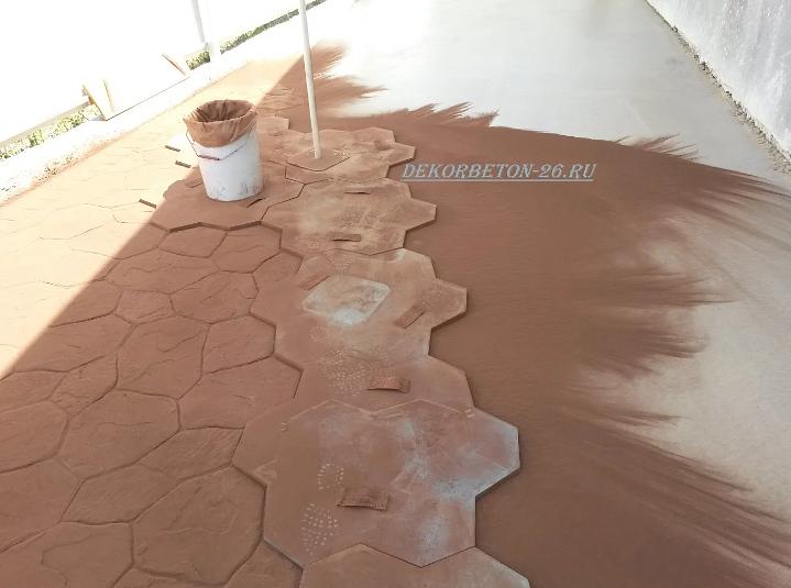 Цветной разделитель для печатного бетона (пудра) 10 кг фото 2