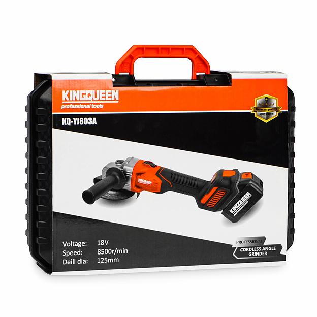 Болгарка (УШМ) бесщеточная KINGQUEEN 125мм АКБ KQ-YJ803A фото 4