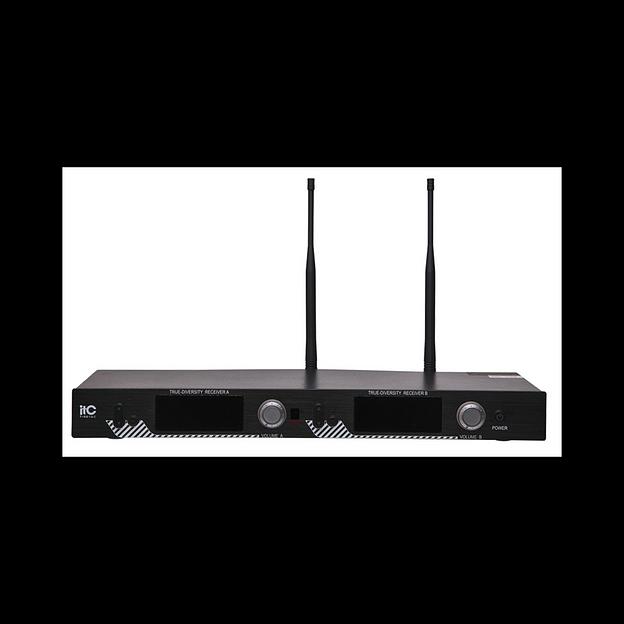 ITC T-521UH Двухканальная радиомикрофонная система, приёмник + 2 ручных микрофона, шт (T-521UH) фото 2