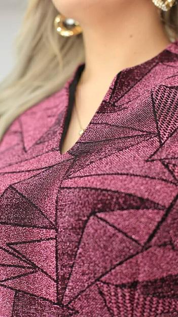 Блуза с геометрическим принтом, Опт фото 2