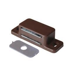 Защелка магнитная "малая", коричневая фото 1